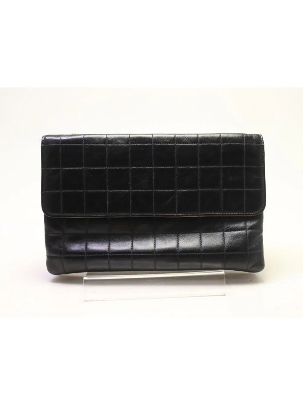 Chanel Choco Bar Lambskin Chain Shoulder Bag